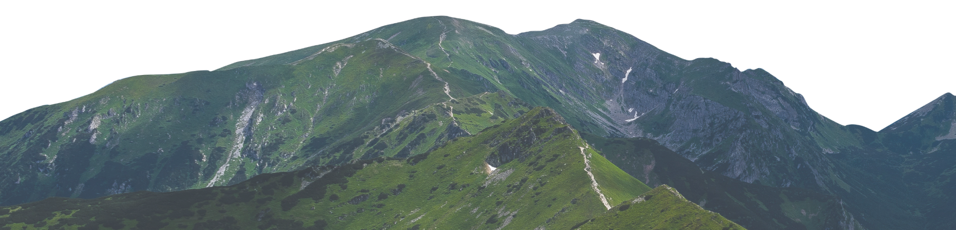 Summer mountain range